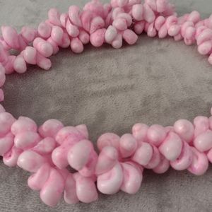 Double Strand Twist of Sea Shell Beaded Necklace